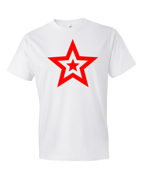 Red-Star-Lightweight-Fashion-Short-Sleeve-T-Shirt-by-iTEE.com
