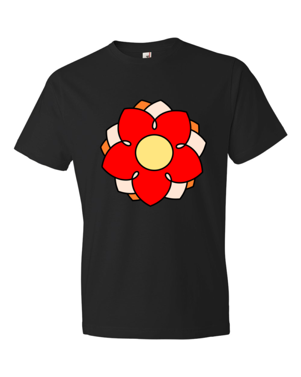 Flower-Lightweight-Fashion-Short-Sleeve-T-Shirt-by-iTEE.com