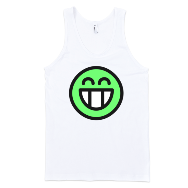 Green-Smiley-Fine-Jersey-Tank-Top-Unisex-by-iTEE.com