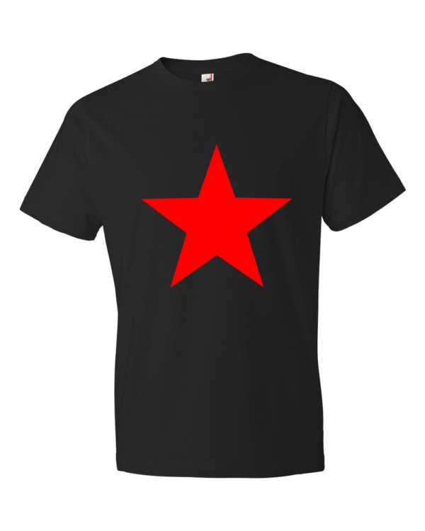 Red-Star-Lightweight-Fashion-Short-Sleeve-T-Shirt-by-iTEE.com-1