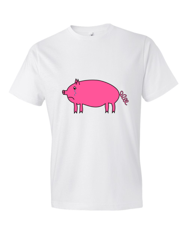 Crying-Piggy-Lightweight-Fashion-Short-Sleeve-T-Shirt-by-iTEE.com
