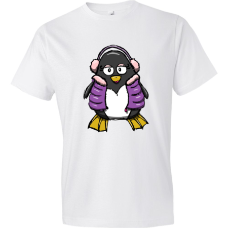 Female-Penguin-Lightweight-Fashion-Short-Sleeve-T-Shirt-by-iTEE.com