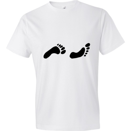 Footprints-Lightweight-Fashion-Short-Sleeve-T-Shirt-by-iTEE.com