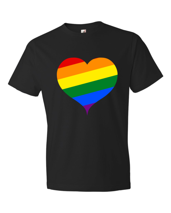 Rainbow-Heart-Lightweight-Fashion-Short-Sleeve-T-Shirt-by-iTEE.com