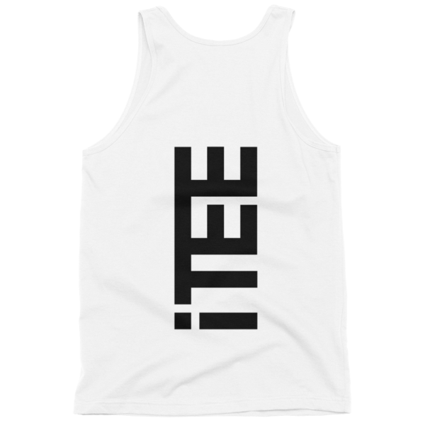 iTEE-White-Vertical-Logo-Back-Fine-Jersey-Tank-Top-Unisex-by-iTEE.com