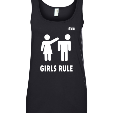 Girls-Rule-Ladies-Missy-Fit-Ring-Spun-Tank-Top-by-iTEE.com