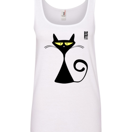 Black Cat Ladies Missy Fit Ring-Spun Tank Top by iTEE.com