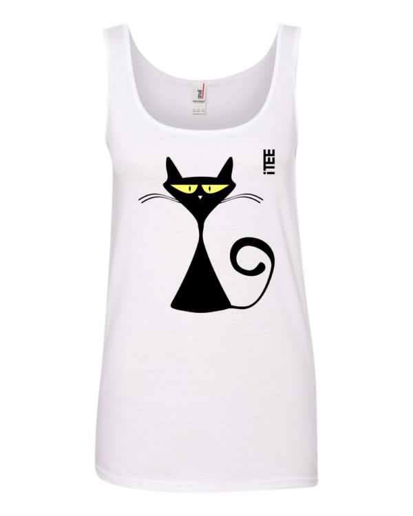 Black Cat Ladies Missy Fit Ring-Spun Tank Top by iTEE.com