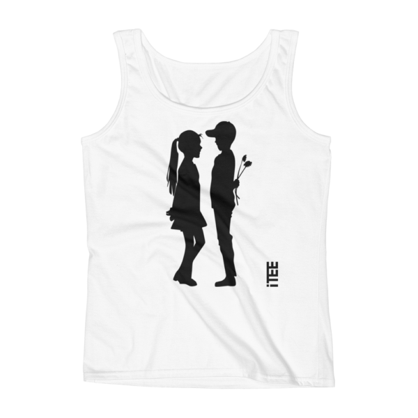 Loving Boy and Girl Ladies Missy Fit Ringspun Tank Top by iTEE.com