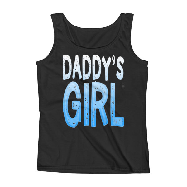 Daddy's Girl Ladies Missy Fit Ringspun Tank Top by iTEE