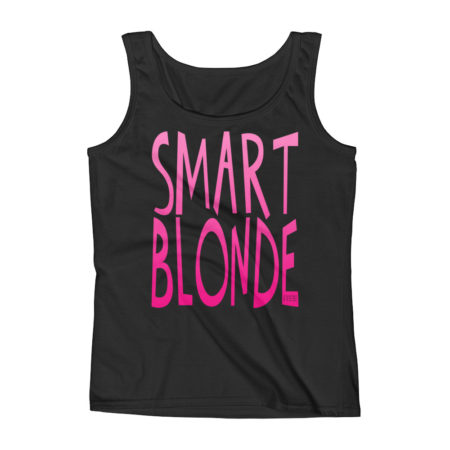 Smart Blonde Ladies Missy Fit Ringspun Tank Top by iTEE